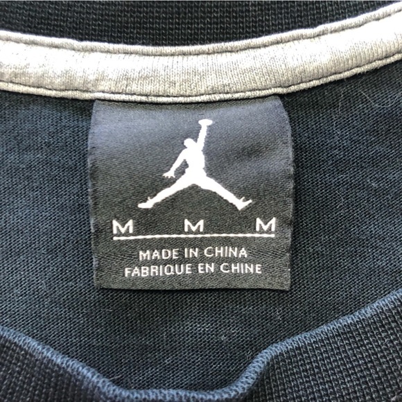 NIKE Air Michael Jordan Black/Blue/Purple T-Shirt Size Med - Picture 6 of 13